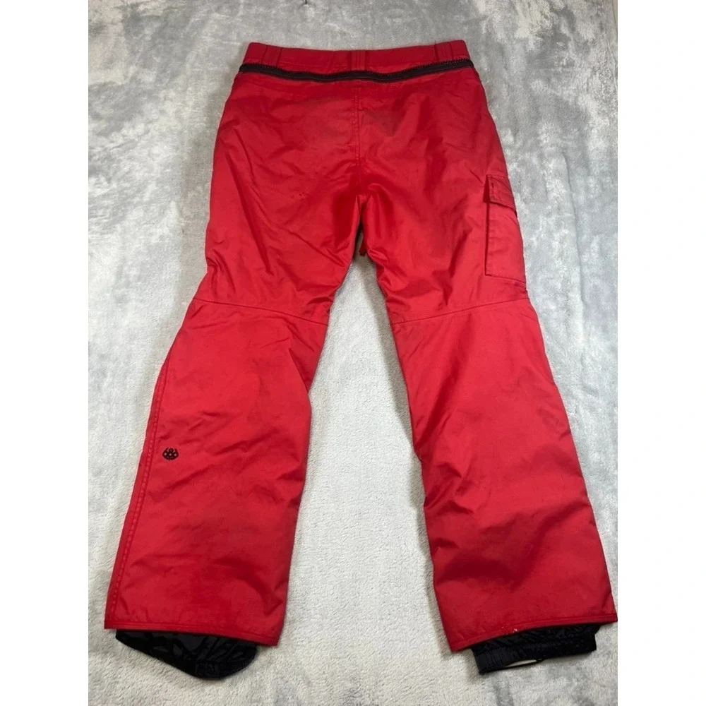 686 Snow Pants Mens Medium Red Mannual Standard Snowboard Ski Waterproof Boot